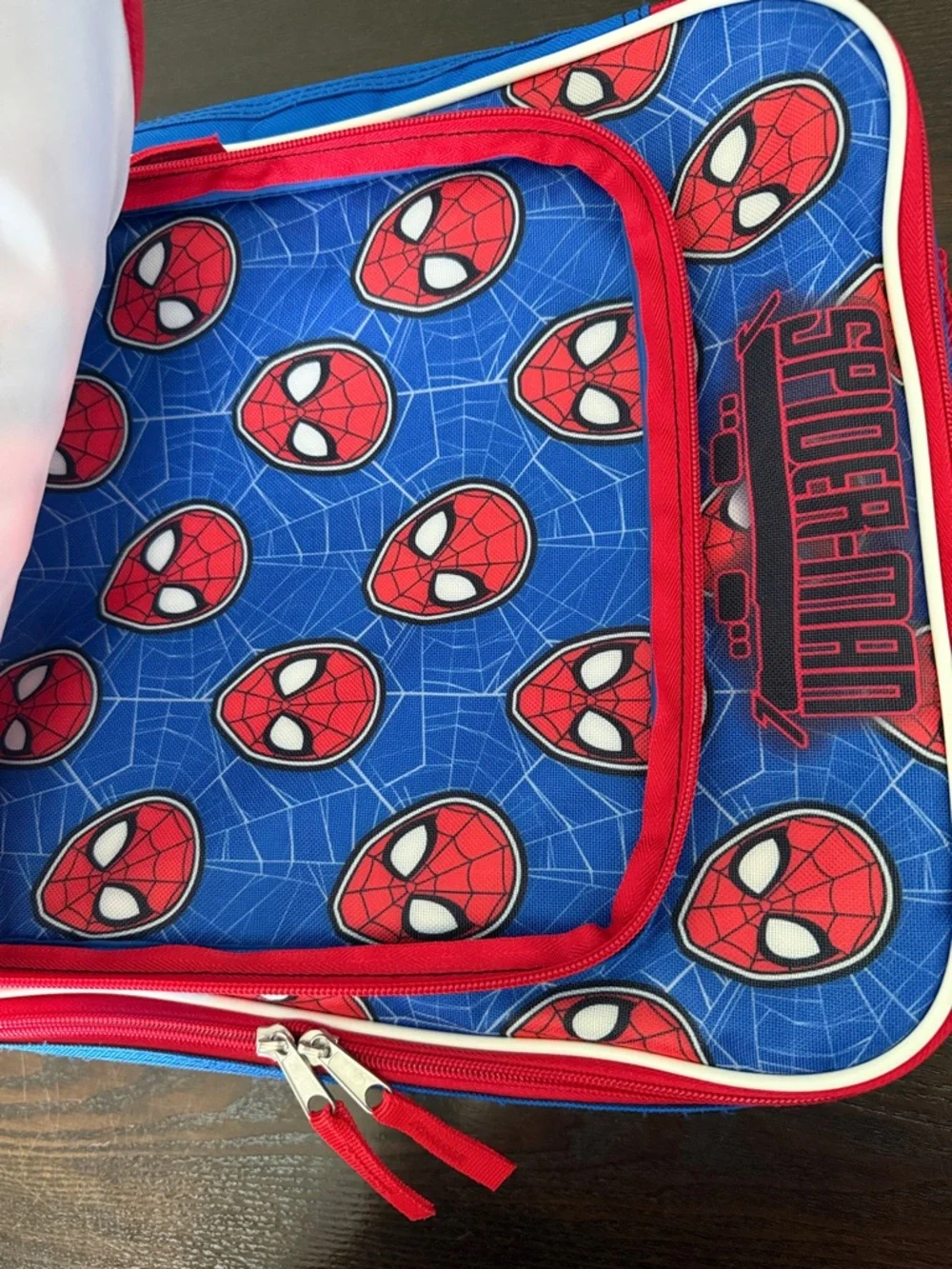 Marvel Spider-Man Kids Rolling Backpack - Red, Blue, White